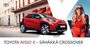 Toyota Aygo X on kooltaan kompakti ja sielultaan sähäkkä crossover. Erottuva design ja korkea ajoasento tekevät tästä urbaanista...