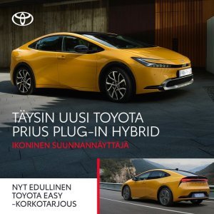 Ikoninen suunnannäyttäjä – täysin uusi Toyota Prius Plug-in Hybrid. Koeaja ja hyödynnä huippuetu nyt meillä!